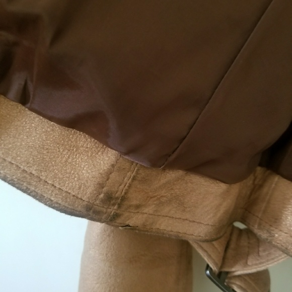 Metallic Gold 100% soft Leather Abercrombie Jacket - Picture 8 of 9